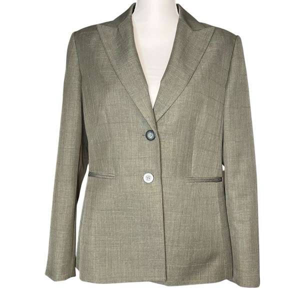 Evan-Picone Suit Women’s Suit Jacket Size 12 Olive Green - Picture 2 of 9